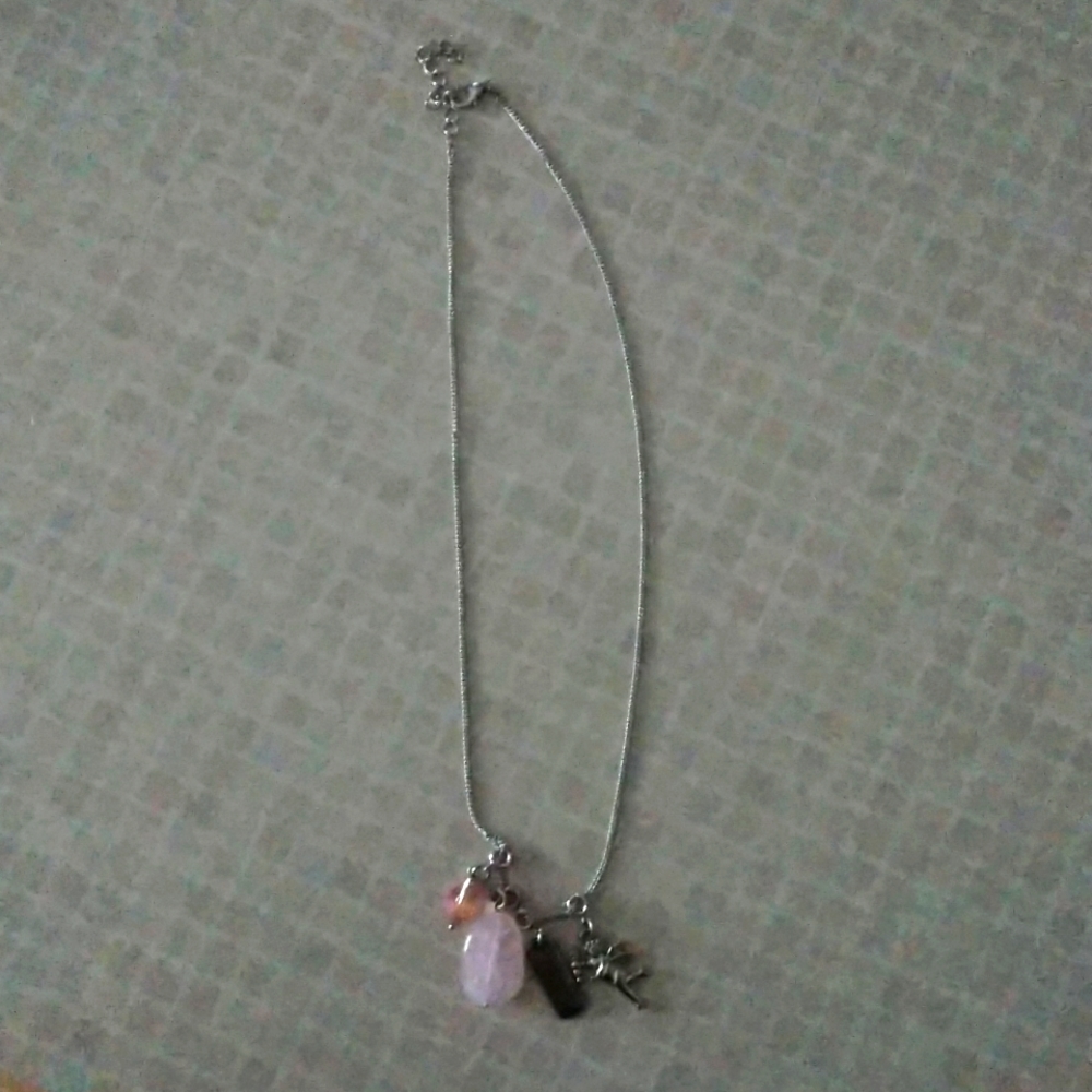 18" necklace with 4 charms